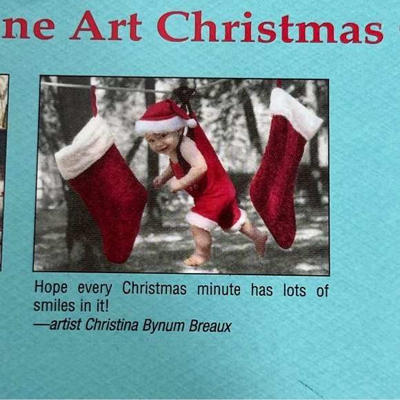 Christmas folded cards set of 20 w/ 10 different designs made in USA - Picture 8 of 16